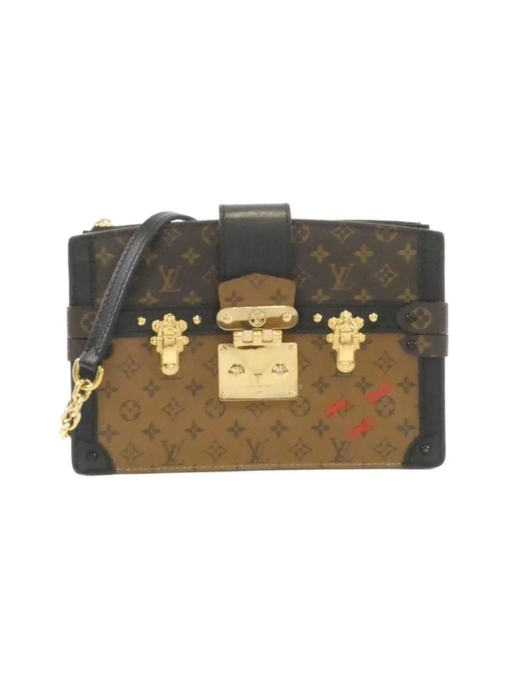 Louis Vuitton Monogram Reverse Trunk Clutch